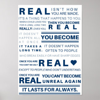 Velveteen Rabbit "Real" Poster