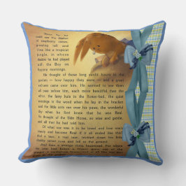 Velveteen Rabbit Story THROW PILLOW 2OX20 Kissen