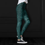 Velvety Aquamarin Damask | Dunkelgrüner Grunge Bar Leggings<br><div class="desc">90er Grunge, ganz erwachsen! Edler und dramatischer, gotisch inspiriert dunkelsamtiger Barockdamast in tiefer Farbenpalette schafft eine opulente, Vintag zerkleinerte Samtstruktur. Aus der luxuriösen und raffinierten Kollektion "Moody Jewel Tones" verleiht dieses moderne Mischmedium unisex (und dennoch feminin) abstrakten Effekt einen vollkommenen Pop duskischer, gedämpfter und schlichter Farbe. #jeweltones Um Produkte oder...</div>