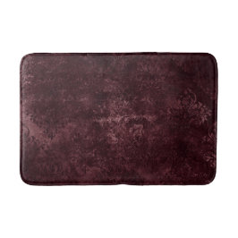 Velvety Wine Damask | Bordeaux Sangria Glam Badematte