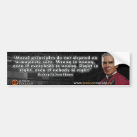 Ven Fulton Sheen "Moralité" Bumper Sticker
