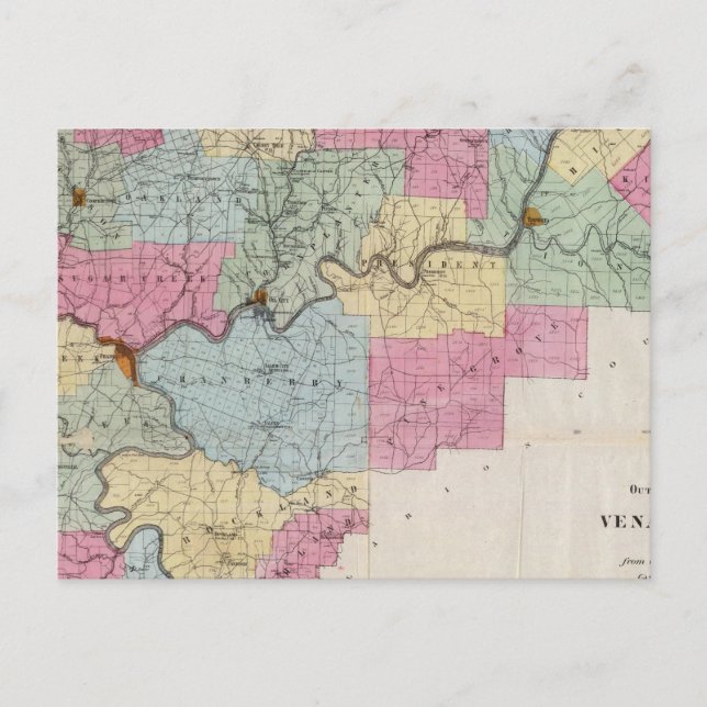 Venango Co., Pa Postkarte (Vorderseite)