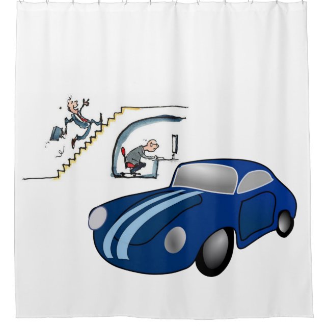 Vendeur de voiture de rideau de douche (Devant)