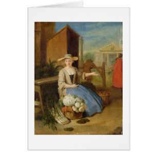 Vendeur végétal, jardin de Covent, c.1726 (huile