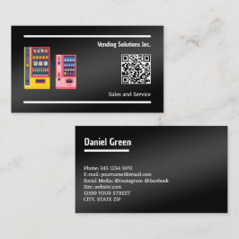 Vending Black Custom QR Visitenkarte