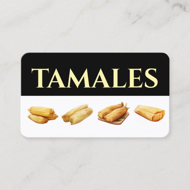 Vendo tamales Business Card Visitenkarte (Vorderseite)
