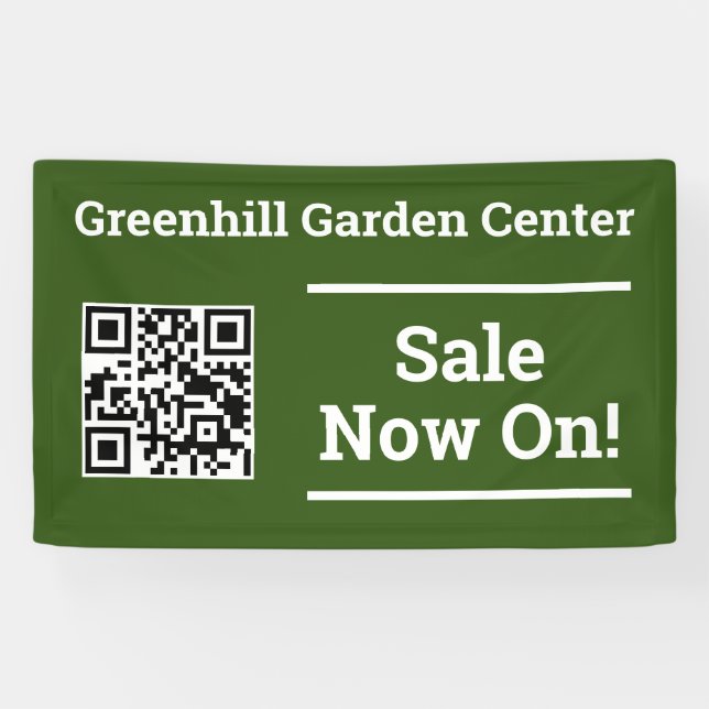 Vendre maintenant avec bannière de code QR (Horizontal)