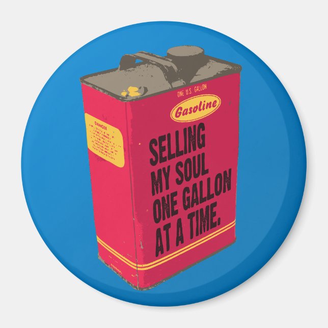 Vendre mon âme - Magnet rond (Devant)