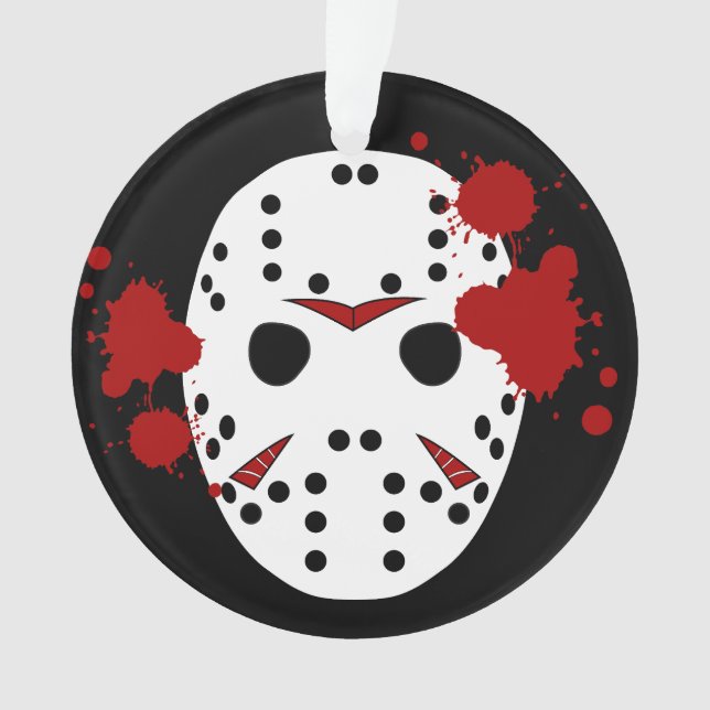 Vendredi 13ème Halloween Masque Sang Spattered (devant)