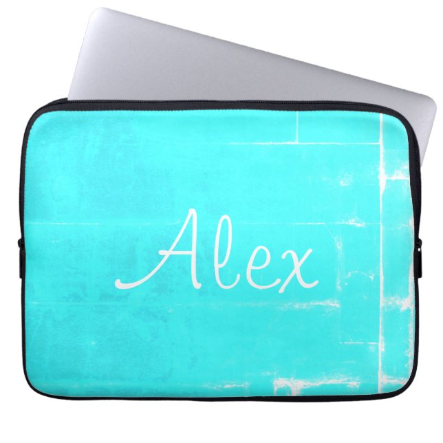 Vendredi Verführerisch Aqua Laptopschutzhülle (Vorderseite)