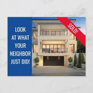 Vendu - Carte postale amusante - Bleu