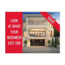 Vendu - Carte postale amusante - Rouge