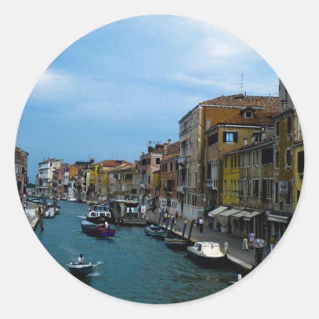 Venedig 2 runder aufkleber (Vorderseite)