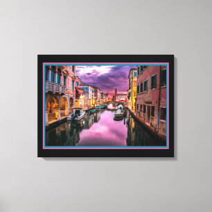 Venedig am Abend Leinwand