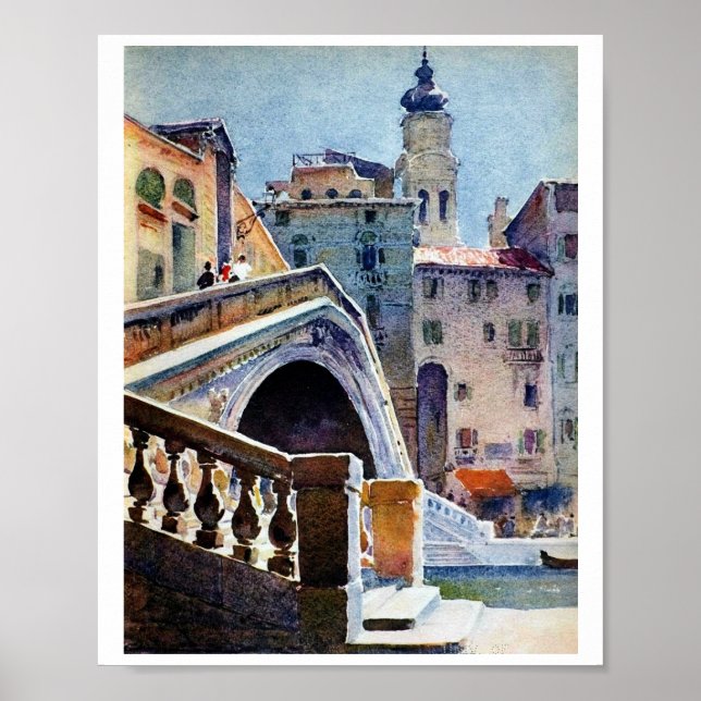 Venedig Aquarell Poster (Vorne)