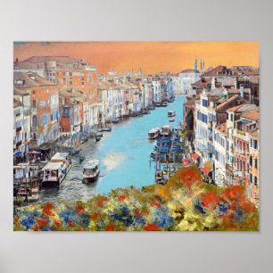 VENEDIG - Aussicht auf den KANALGRANDE Poster