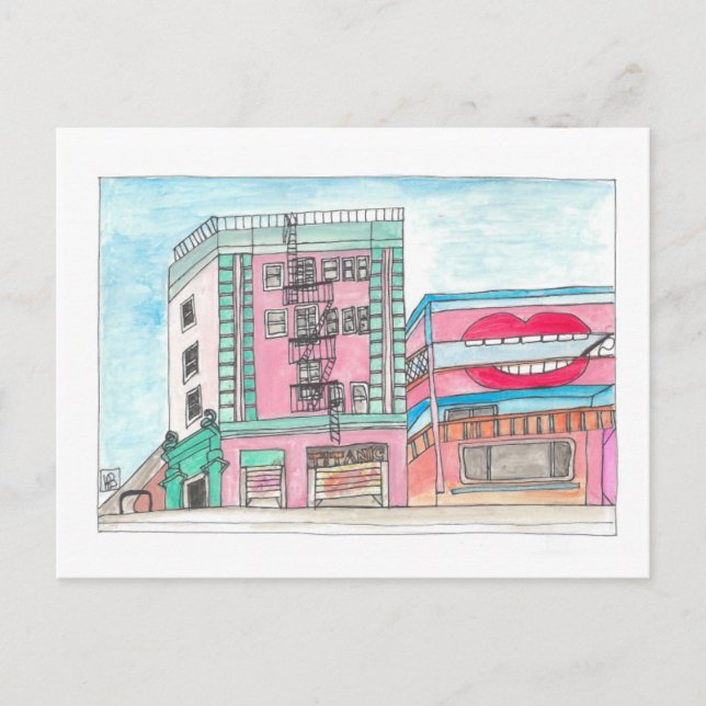 Venedig Beach Boardwalk #3 Postkarte (Vorderseite)