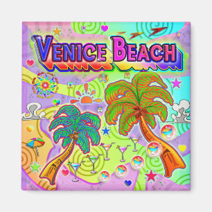 Venedig Beach Urlaub Ziel Magnet