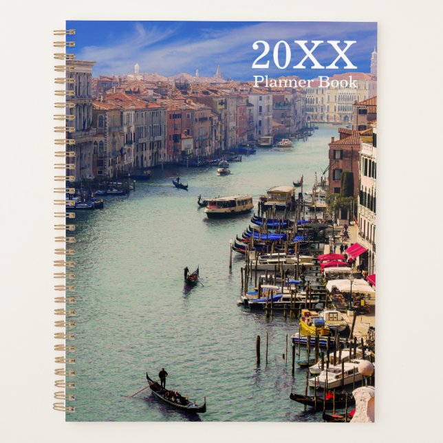Venedig betrachtete unaltes Planerbuch Planer (Vorderseite)