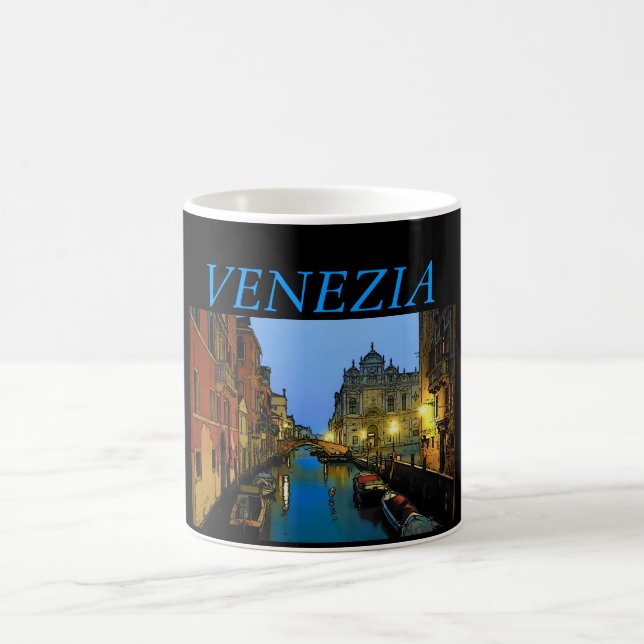 Venedig-Blau-Tasse Kaffeetasse (Mittel)