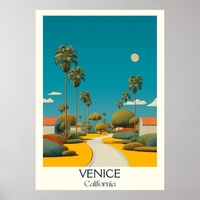Venedig | Bohemischer Strand Poster (Vorne)