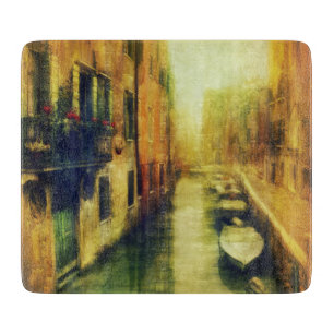 Venedig Canal Balcony Malerei Schneidebrett