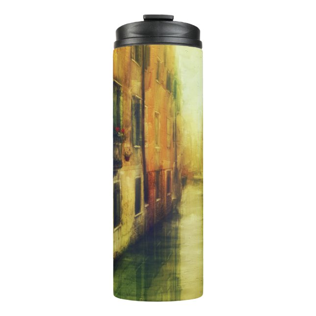 Venedig Canal Balcony Malerei Thermosbecher (Vorderseite)
