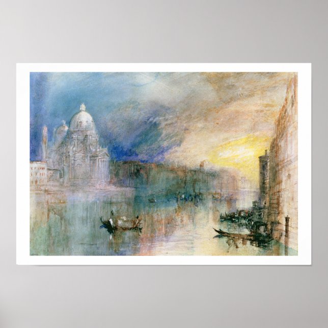 Venedig: Canal Grande mit Santa Maria della Salute Poster (Vorne)