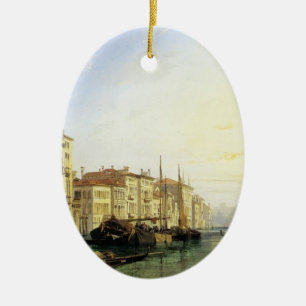 Venedig-Canal Grande, Sonnenuntergang durch Keramik Ornament