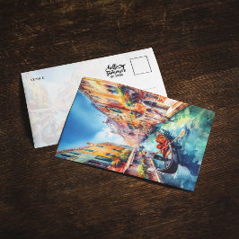 Venedig Canals Italy Watercolor Postcard Einladung