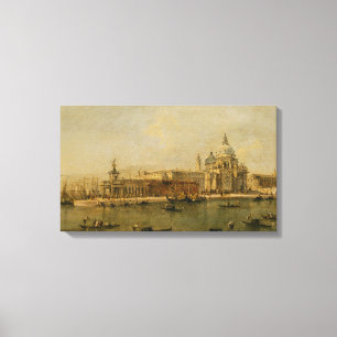 Venedig das Dogana und Santa Maria della Gruß Leinwanddruck