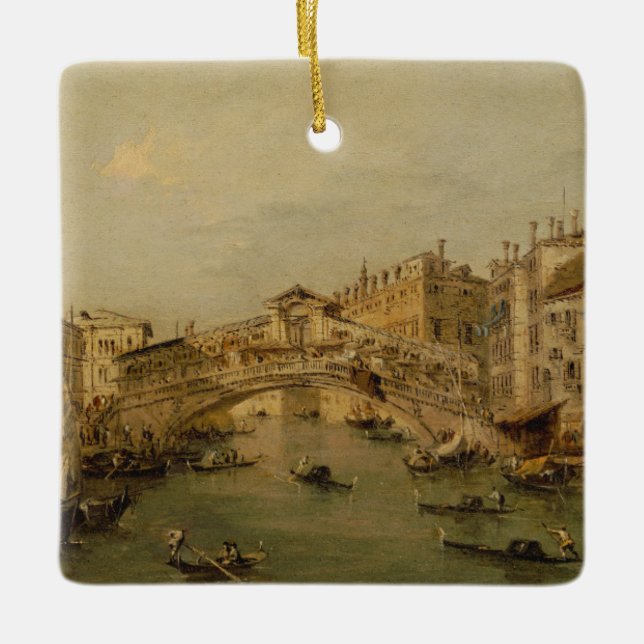 Venedig das Rialto Keramikornament (Vorderseite)