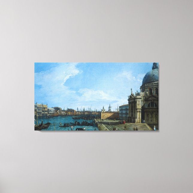 Venedig: Der Canal Grande von Canaletto Leinwanddruck (Vorderseite)