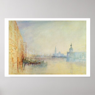 Venedig, der Mund des Canal Grande, c.1840 (w/c Poster