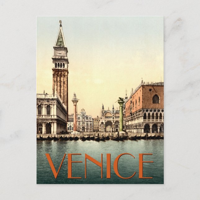 Venedig Der Piazzetta Canal Grande Italien Postkarte (Vorderseite)