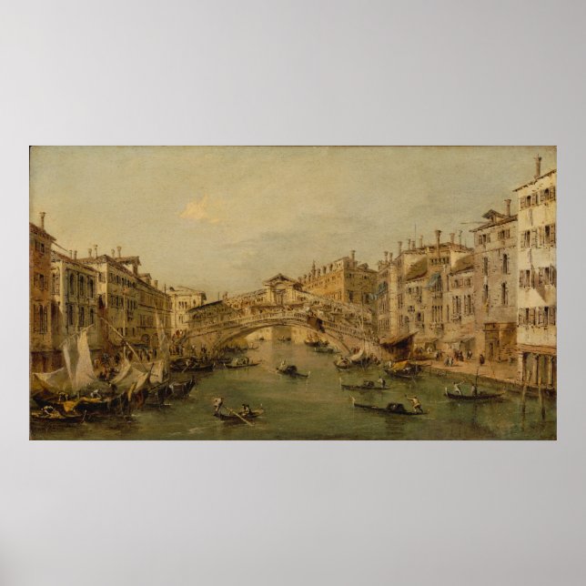 Venedig Der Rialto Poster (Vorne)