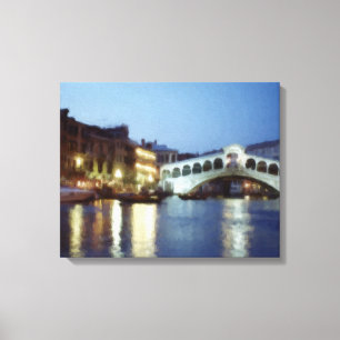 Venedig di Notte (Venedig bei Nacht) Leinwanddruck