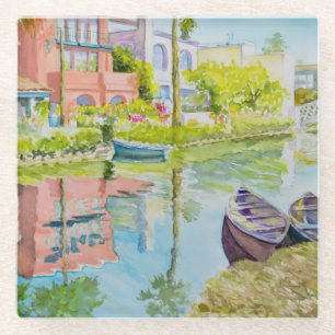 Venedig-Farben Glasuntersetzer