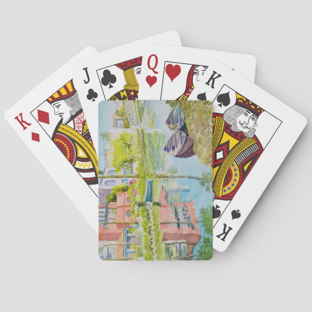 Venedig-Farben Spielkarten (Rückseite)