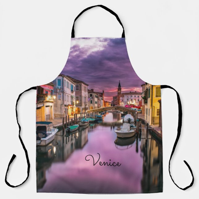 Venedig, farbenfrohe Momentaufnahme,  Schürze (Vorderseite)