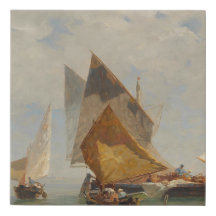 Venedig, Fischerboot in der Lagune (1889)