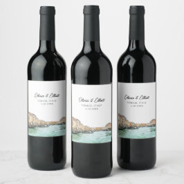 Venedig Gastgeschenk Hochzeit Personalisiertes Wei Weinetikett