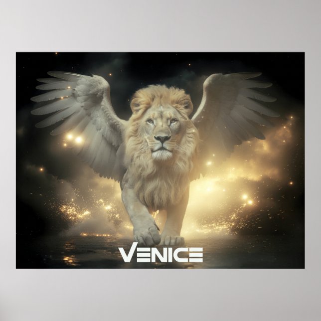 Venedig - GEFLÜGELTER LÖWE Poster (Vorne)