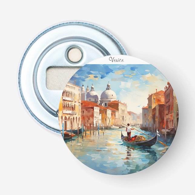 Venedig gestrichen, Italien Flaschenöffner (Vorderseite)