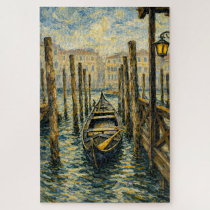 Venedig Gondel Van Gogh Stil Mosaik Kunstpuzzle