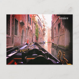 Venedig Gondola Ride Italienische Feiertage Postka Feiertagspostkarte