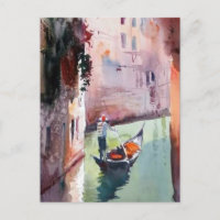 Venedig, Gondolier, Gondel, Venezianische Leinwand