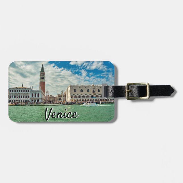 Venedig Grand Canal Doge Palast Piazza San Marco Gepäckanhänger (Vorderseite horizontal)
