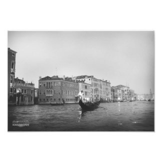 Venedig in Schwarz und Weiß Fotodruck