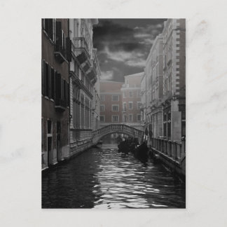 Venedig in Schwarz und Weiß Postkarte